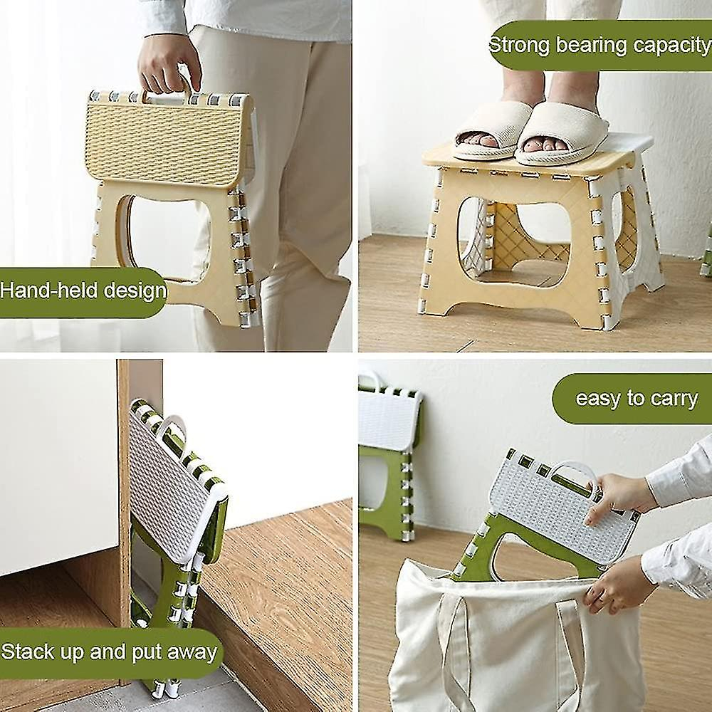 Kursi Lipat Mini Plastik Bangku Lipet Jinjing Chair Portabel Serbaguna Traveling Outdoor Folding Sto