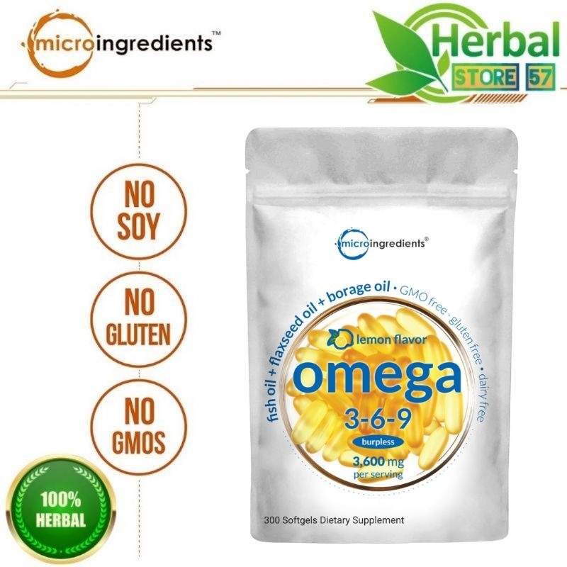Microingredients Omega 3 6 9 Asli Import Usa