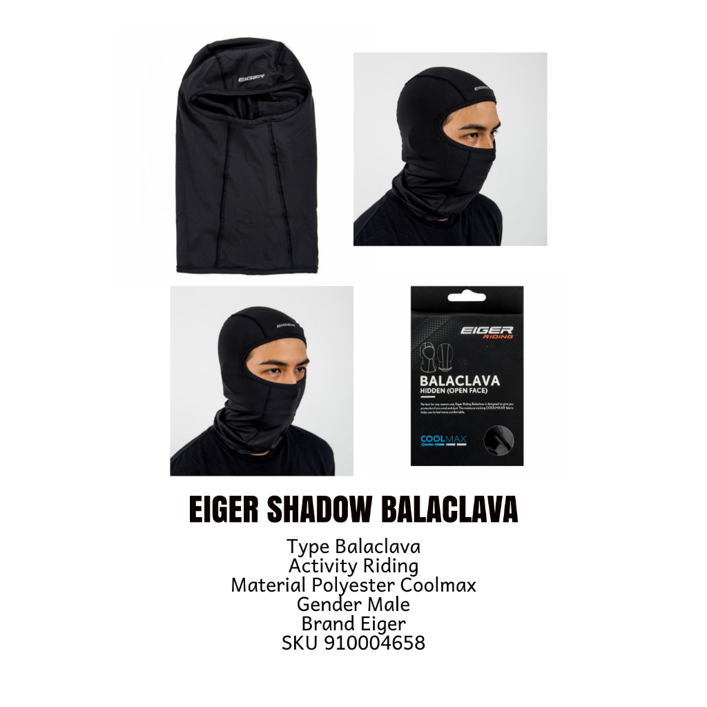 EIGER001 SHADOW BALACLAVA BEANIES 4658 MASKER MOTOR