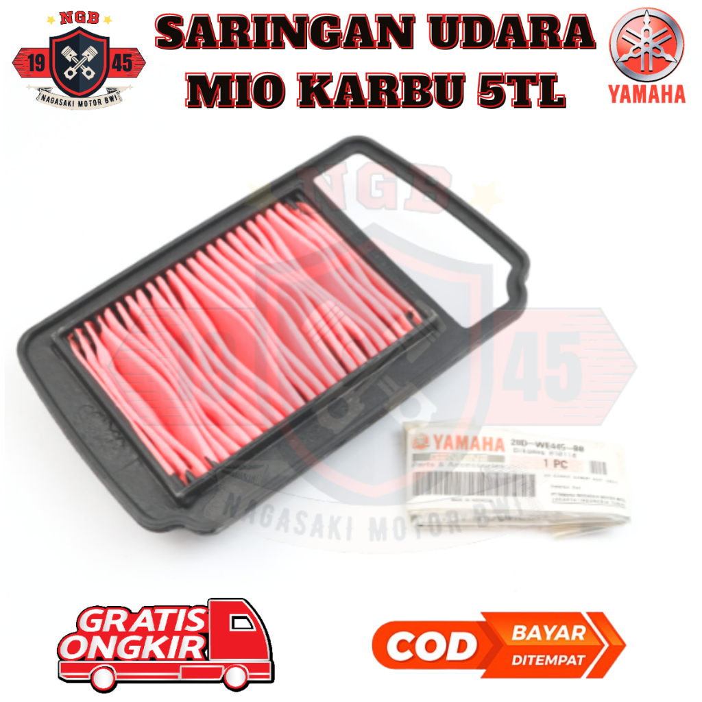filter udara mio sporty - filter udara mio smile - saringan udara mio sporty - filter udara mio karb