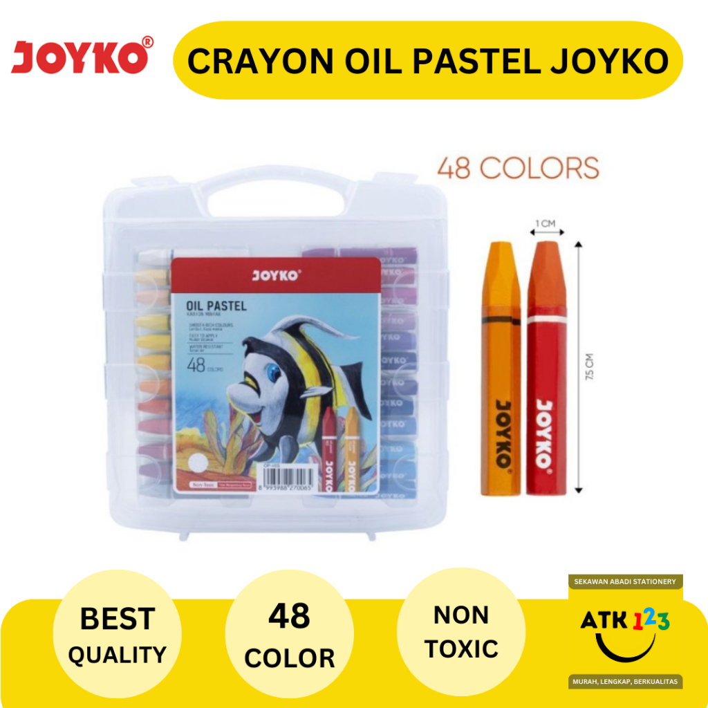 

Crayon Oil Pastel Krayon Minyak TiTi Joyko 48 Warna