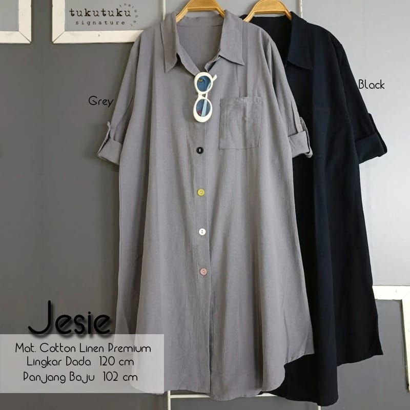 JESIE TUNIK/ MIDI POLOS PREMIUM POLOS ORI TUKUTUKU