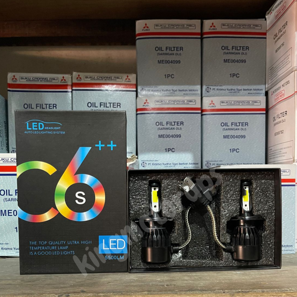 KMD | Lampu C6 LED Headlight H4 12V / Lampu Led Depan Putih