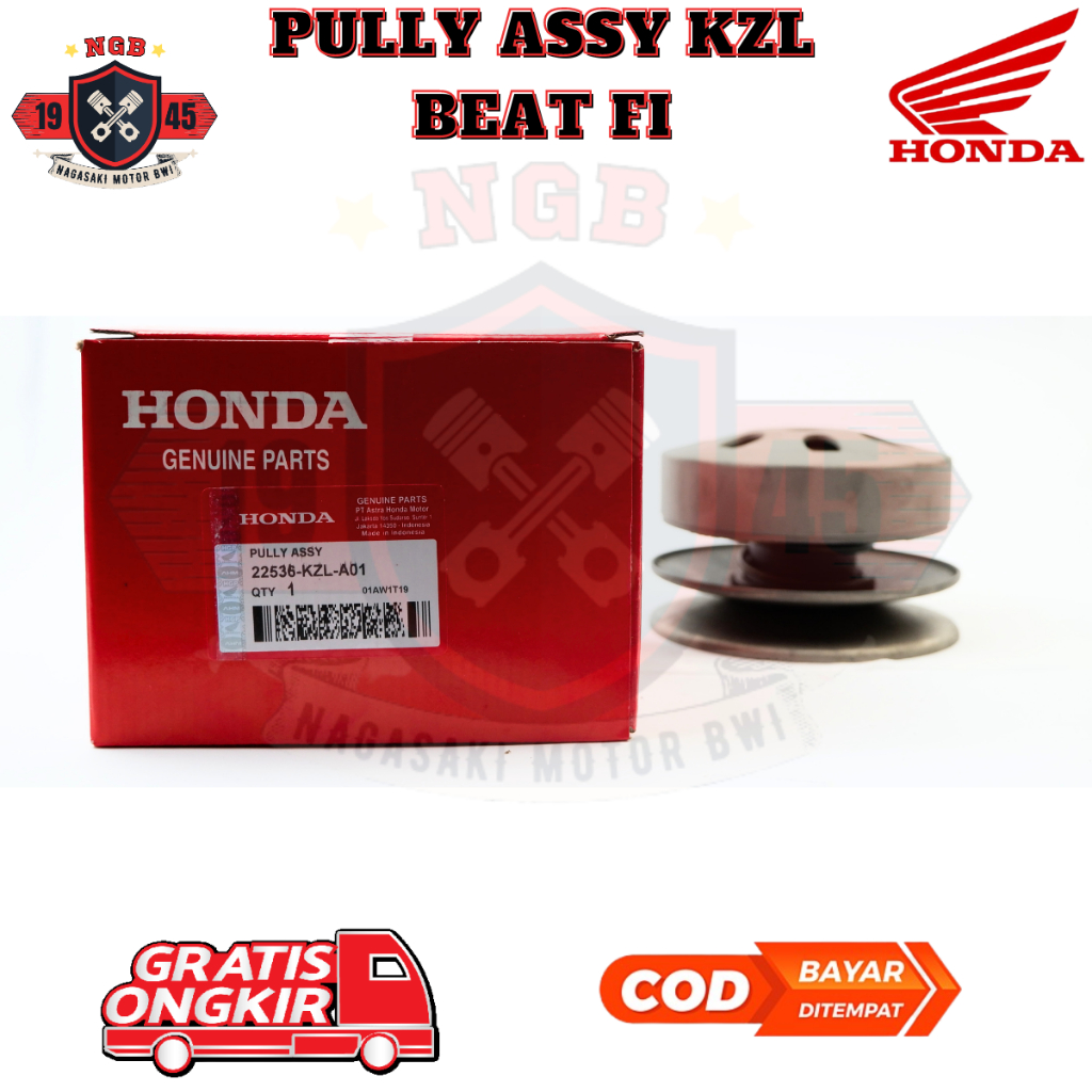 pully belakang motor beat fi - pully assy honda beat fi - pully spacy fi - pully scoopy fi lama KZL