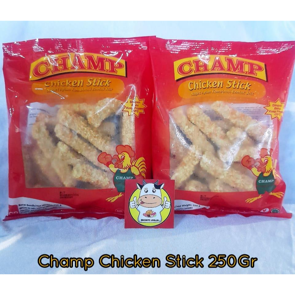 

CHAMP NUGGET AYAM STICK 250GR - FROZEN FOOD - BRONTZ JOGJA