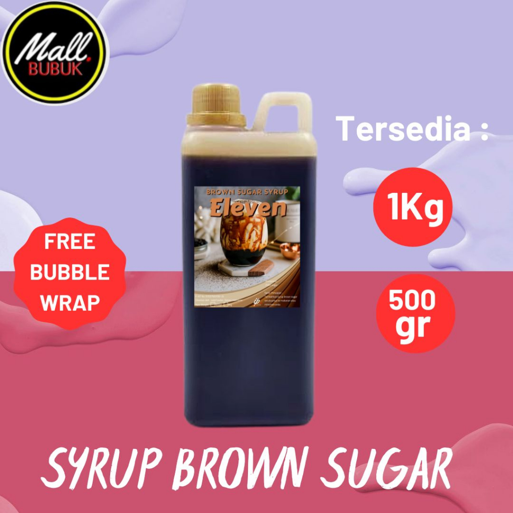 

SYRUP BROWN SUGAR 500gr - BROWN SUGAR CAIR 500gr - Gula Aren CAIR 500gr - FREE Buble Wrap