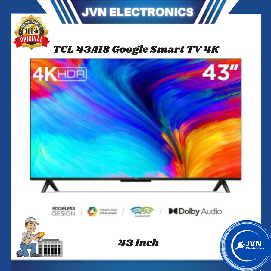 TCL 43A18 43 Inch Google Smart TV 4K