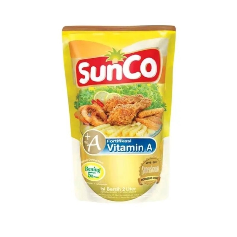 

Minyak goreng Sunco pouch 2 liter refill Pak