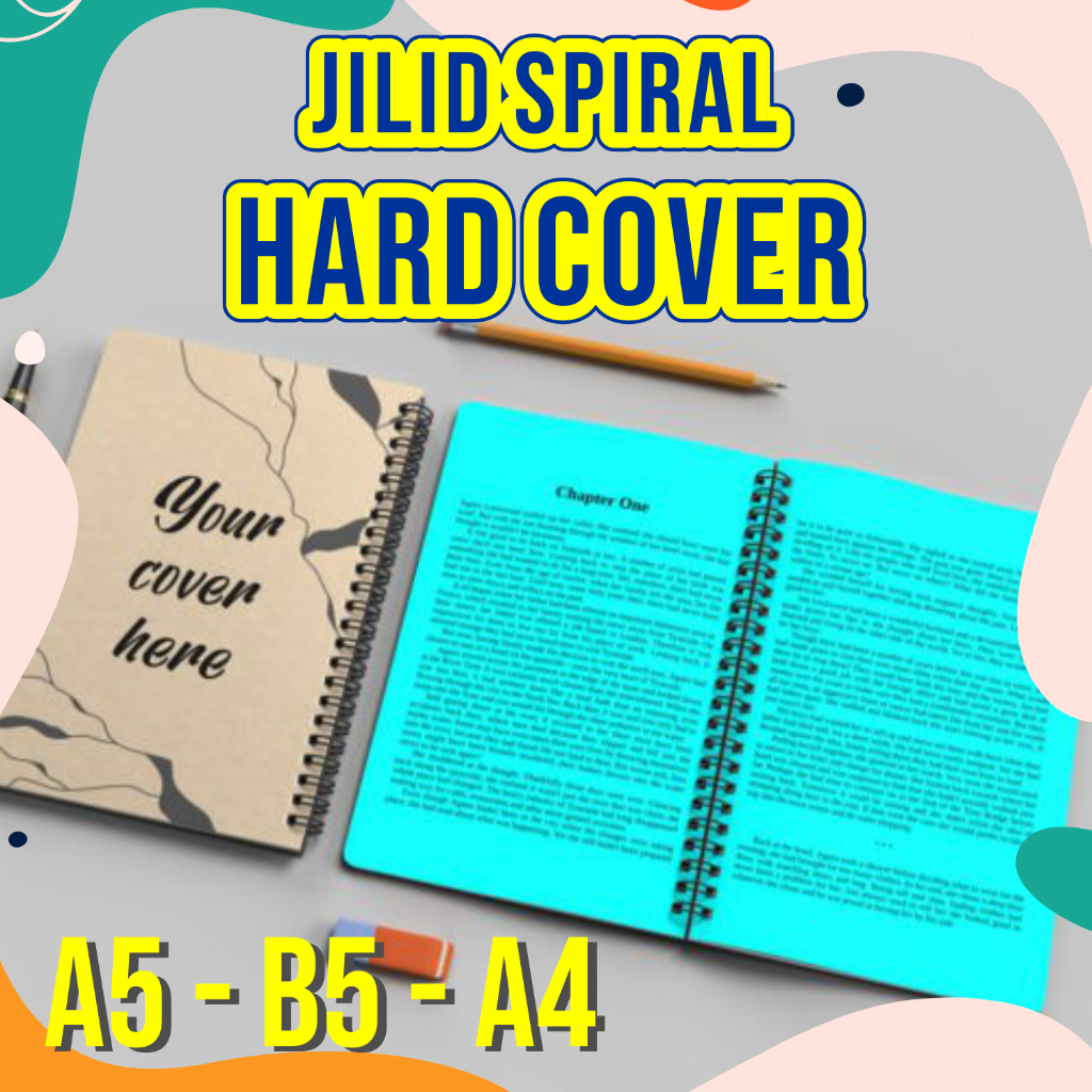 

JILID SPIRAL HARD COVER (Ukuran A5 up to F4)