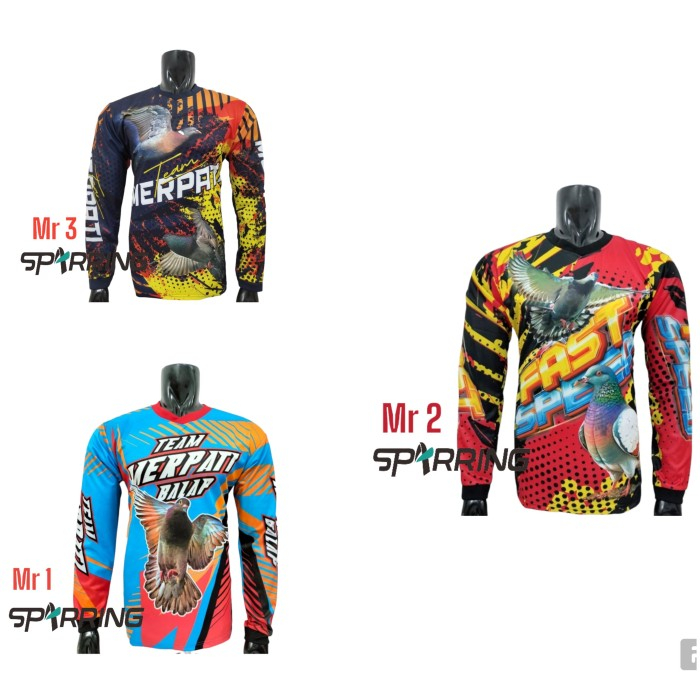 KAOS JERSEY BALAP MERPATI PRINT- BAJU KAOS MERPATI BALAP