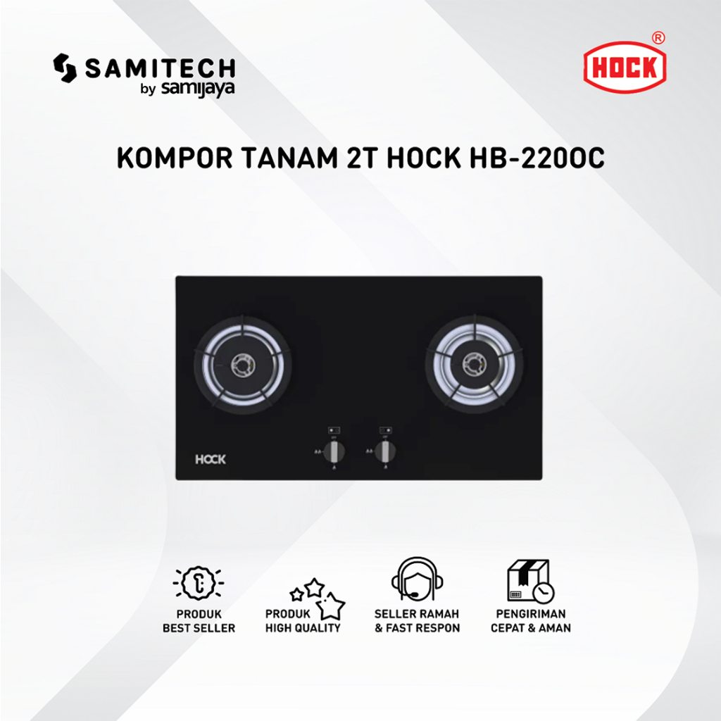 KOMPOR GAS TANAM HOCK HB-220OC OPTIMA CRYSTAL / KOMPOR TANAM HOCK HB 2200 OC 2 TUNGKU