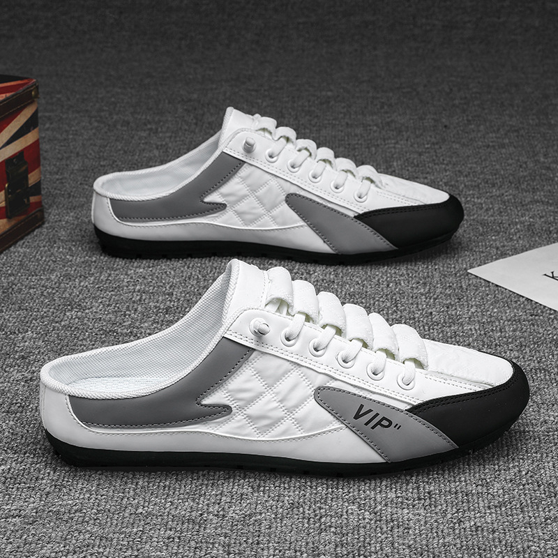 Sepatu Sandal pria Bosindo  Slip-on Sepatu Sneakers Sepatu cowok Backless k31 Sneakers Sepatu trendy