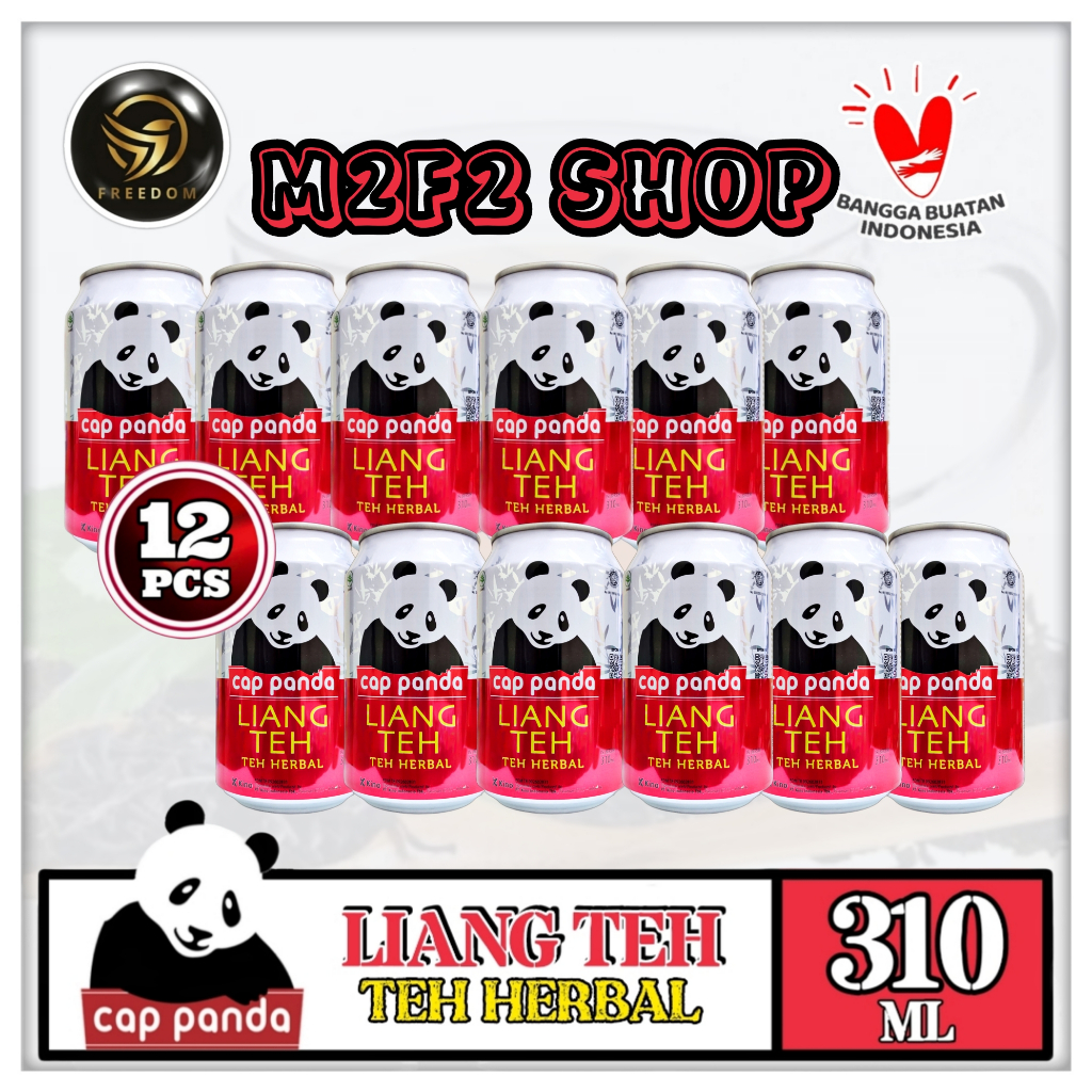Cap Panda Minuman Liang Tea | Teh Kaleng - 310 ml (Kemasan 12 Pcs)