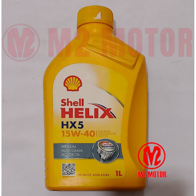 OLI SHELL HELIX 15W40 1L SHELL ADVANCE KUNING