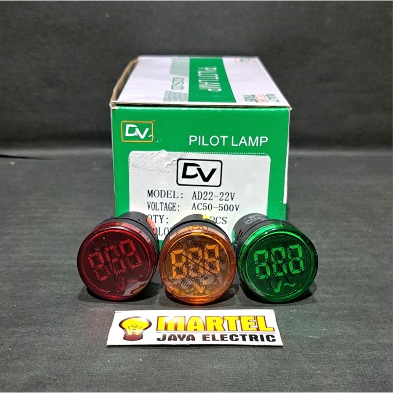 Pilot lamp Volt DV / Pilot lamp Volt digital