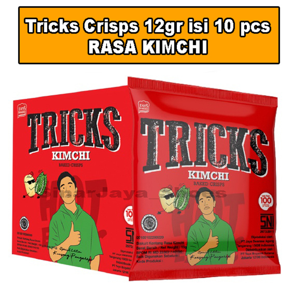 

Tricks Crisps 10 x 12g Rasa KIMCHI ( 1 box )– Potato Baked Crisps