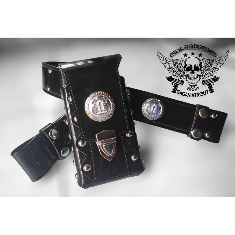 SABUK KOPEL DAN SARUNG HP SINGLE SLOT SECURITY SATPAM
