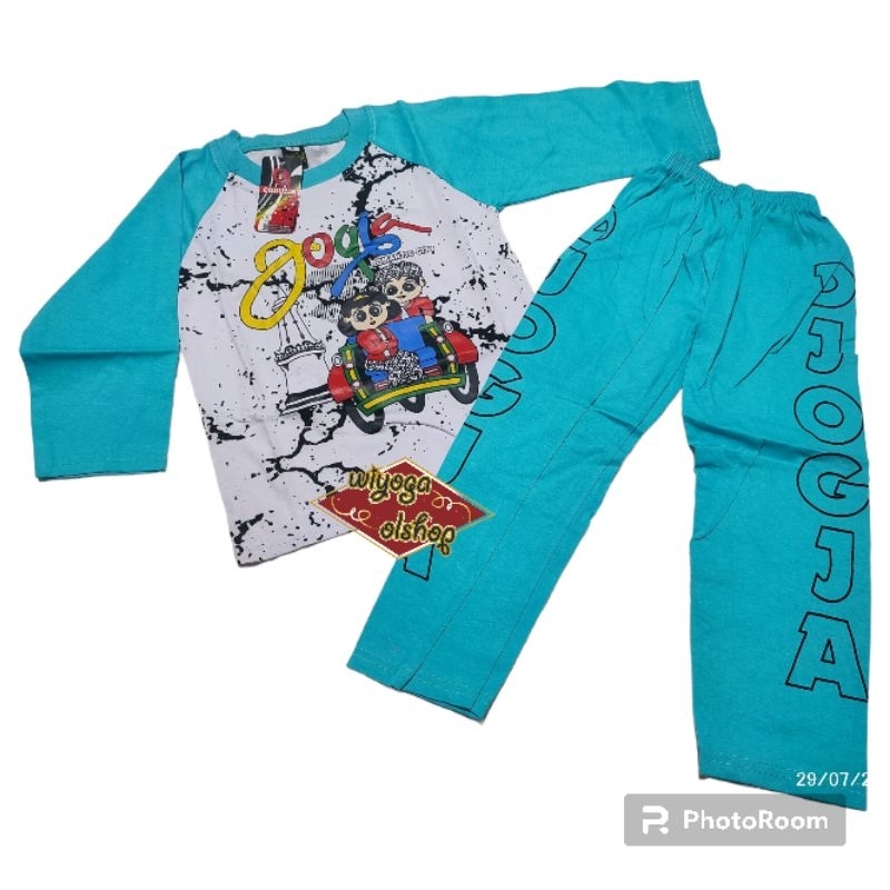 Setelan anak lengan panjang / piyama anak / baju tidur / setelan anak jogja lengan panjang / setelan