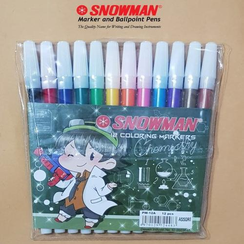 

SPIDOL SNOWMAN 12 WARNA