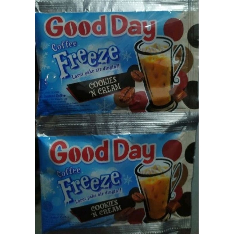 

Good Day Freezze Cookies N Cream Isi 10 Sachet