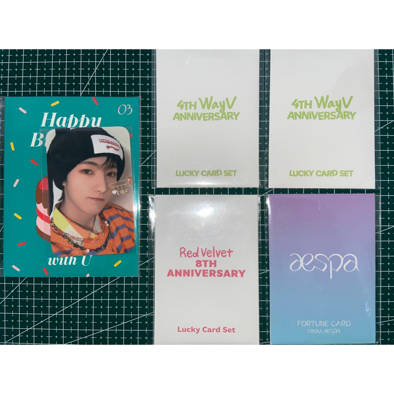 merchandise nct dream wayv red velvet aespa official - renjun birthday card lucky card winwin hender