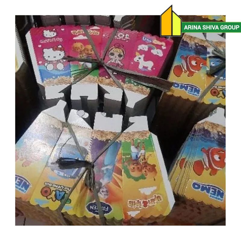 

200 LEMBAR KERTAS POPCORN 12 × 6 PAPER CRAFT KARTON POPCORN BERKUALITAS | KARDUS KEMASAN POPCORN UKURAN 12 × 6 PRODUK TERBARU | CENTRAL JAYA ABADI | ARINA SHIVA GROUP 1128