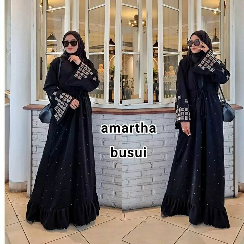 abaya hitam abaya ori saudi dubai mesir abaya bordir zepty abaya amartha busui abaya busui dres maxi