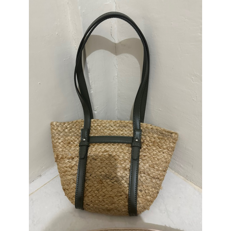 Zara Raffia Bag Medium