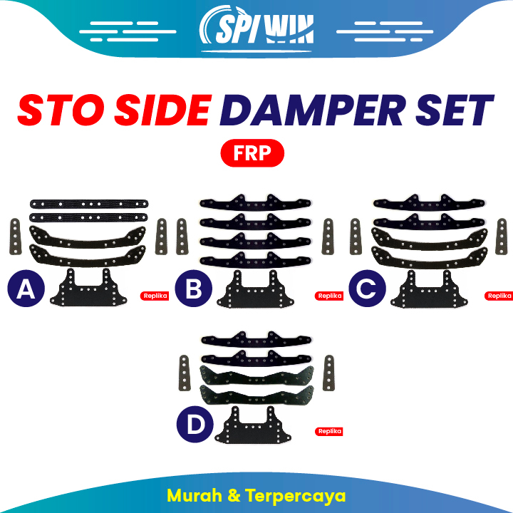 Bemper Tamiya FRP STO Side Damper SET