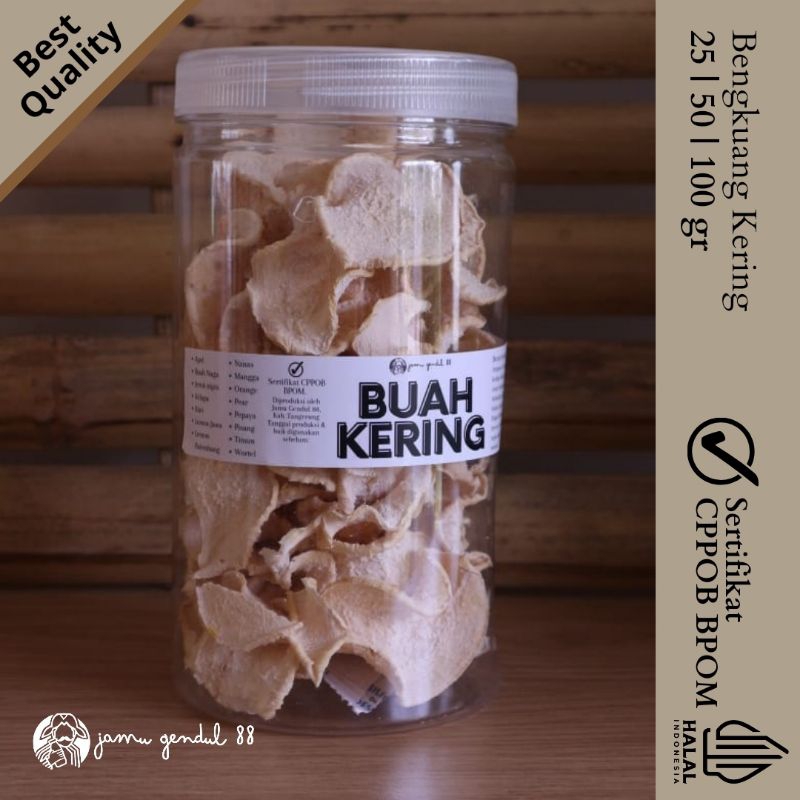 

Bengkuang Iris Kering - Dried Jicama - Buah Kering by Jamu Gendul 88 Kualitas Premium