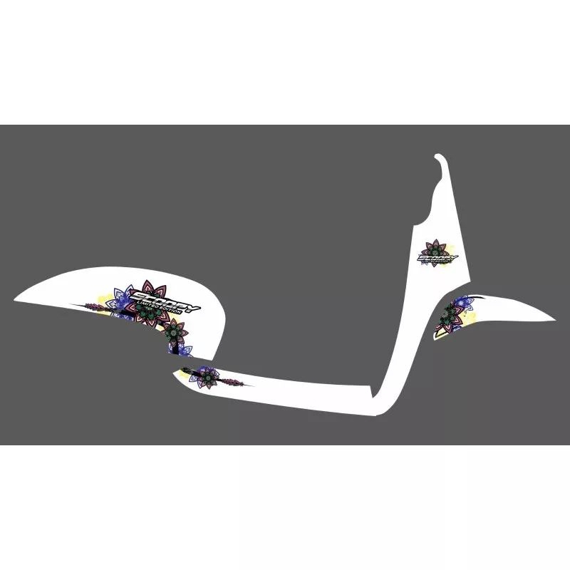 STRIPING STIKER TRANSPARAN SCOOPY FI 2014 MOTIF CUSTOM SUND FLOWER TERATAI