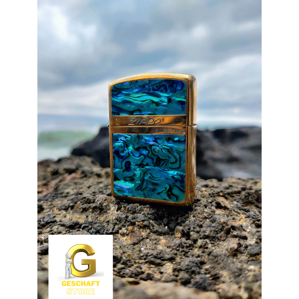 BLUE EMERALD ZIPPO ARMOR CASE MADE IN USA