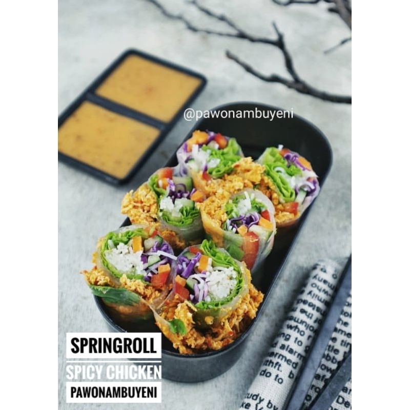 

springroll mix ayam suwir pedas by pawonambuyeni