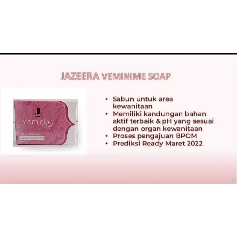 *VEMININE SOAP JAZEERA* sabun Kewanitaan | viral| terupdate | populer| rekomendasi | terbaik |