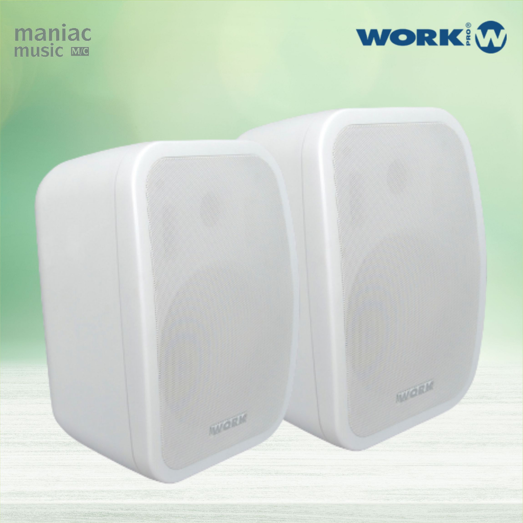 WorkPro Neo 5A White - Speaker. 5 Inch. TWT. Sepasang. Aktif Pasif. 2 x 25W. 8 Ohm
