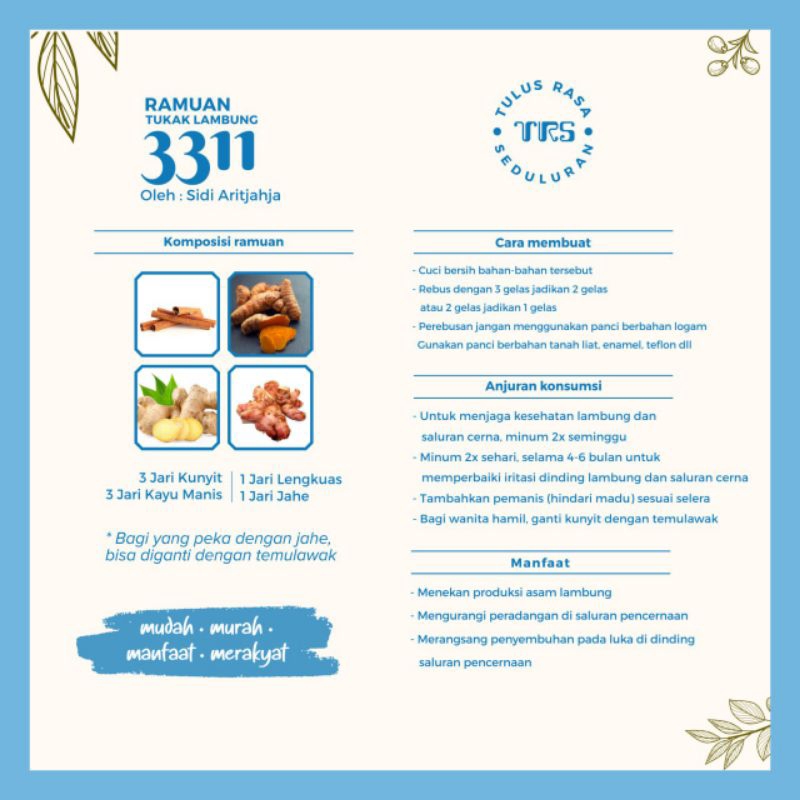

Wedang 3311 by dr.Sidi Aritjahja Bubuk / Celup