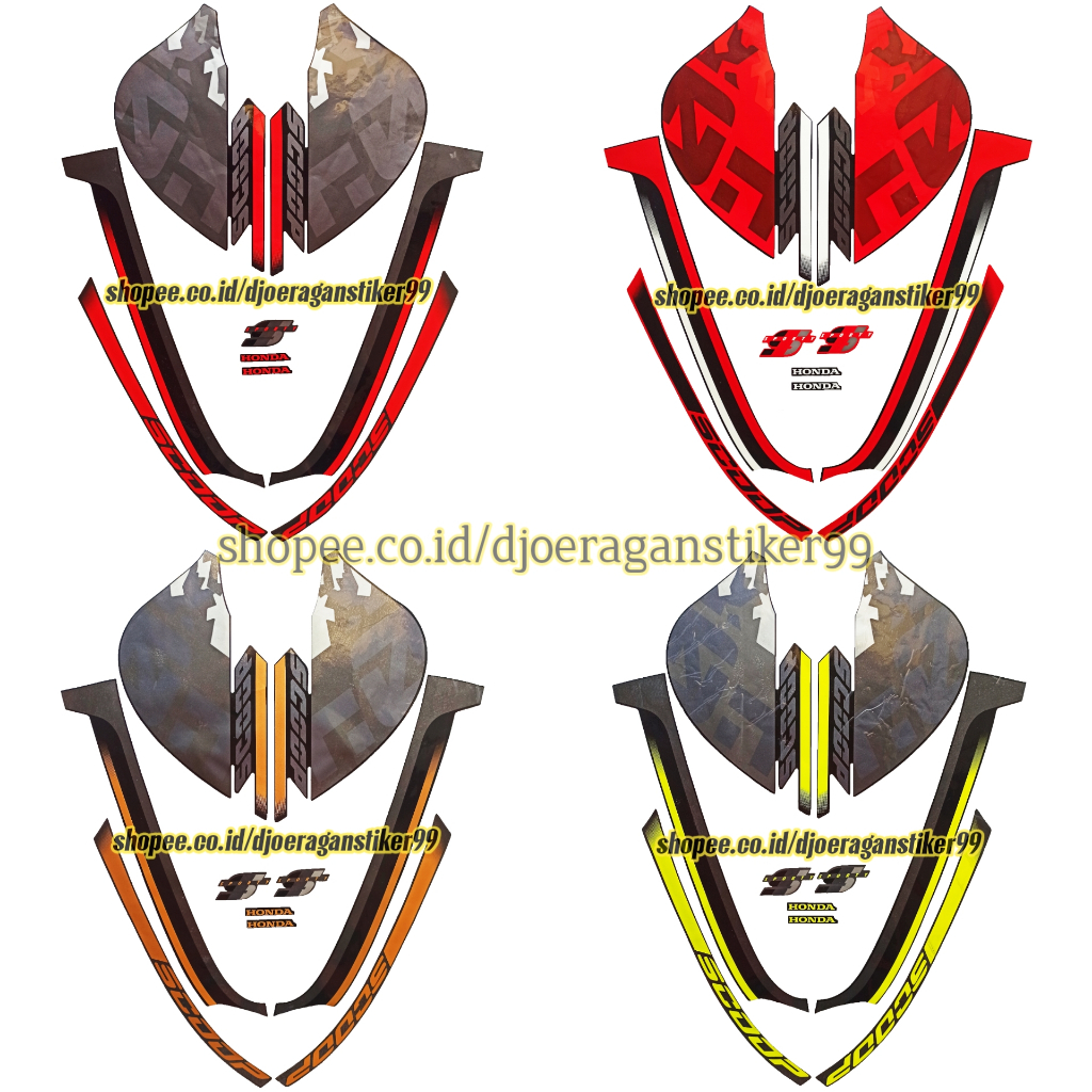 striping honda scoopy 2021 stiker lis scoopy sporty 2021
