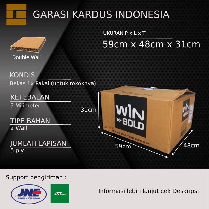 

Kardus Besar / Kardus Bekas / Kardus untuk Pindahan