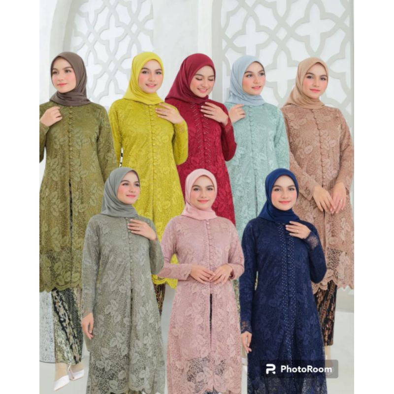 KEBAYA TUNIK MUARA MODEL KEKINIAN BUSUI LENGAN PANJANG