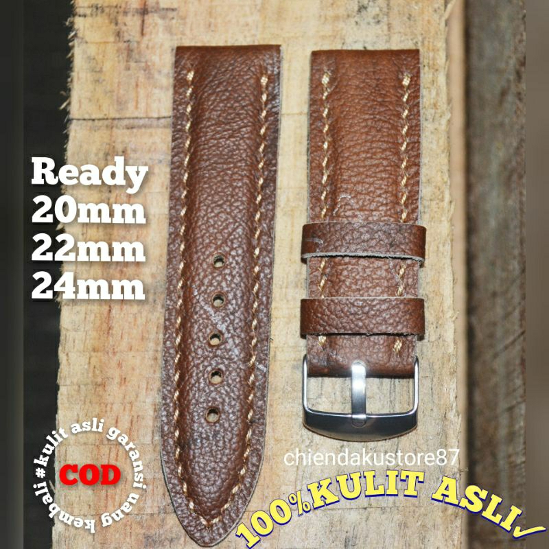 Tali kulit jam tangan kulit asli / Tali jam kulit asli / Strap jam kulit / kulit asli