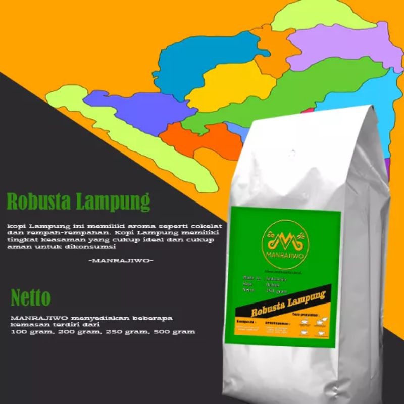 

250gr kopi bubuk robusta lampung MURNI