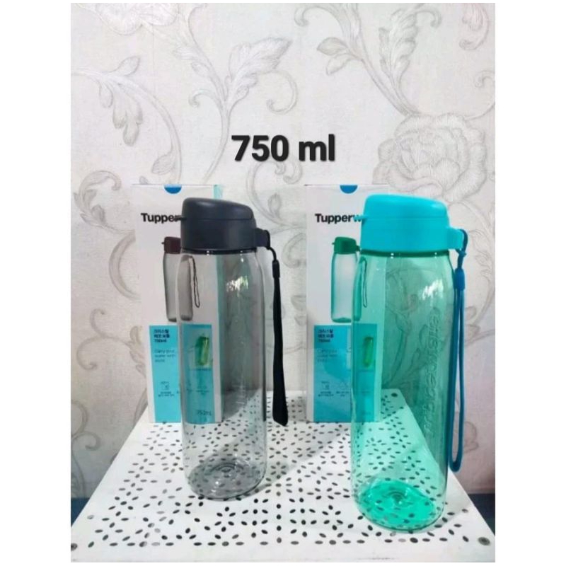 botol crystal h2go tupperware 750ml