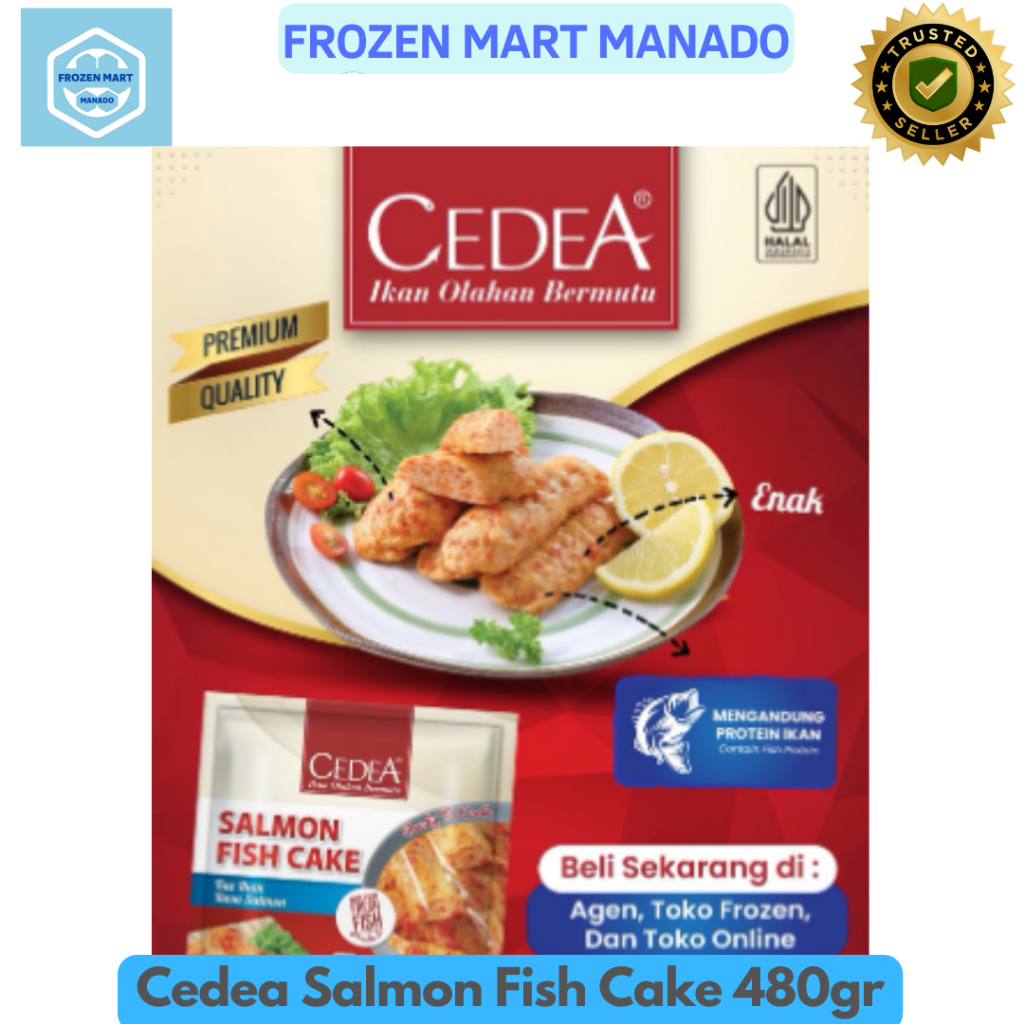 

Cedea Salmon Fish Cake 480gr - Frozen Mart Manado (Frozen Food Manado)