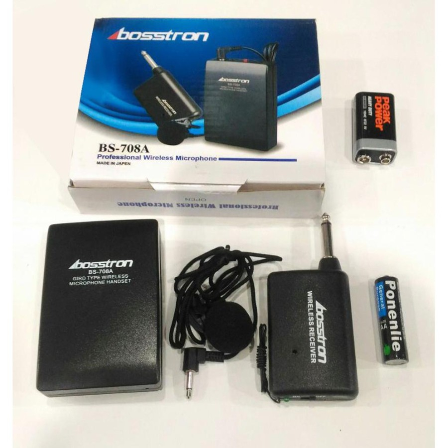 MIC KANCING JEPIT TANPA KABEL BOSSTRON BS-708A MICROPHONE CLIP ON