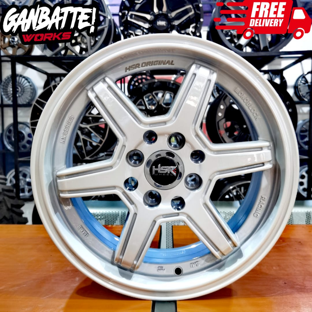 VELG MOBIL R16 MODEL TE37 WARNA PUTIH UNTUK XENIA, YARIS, BRIO DLL