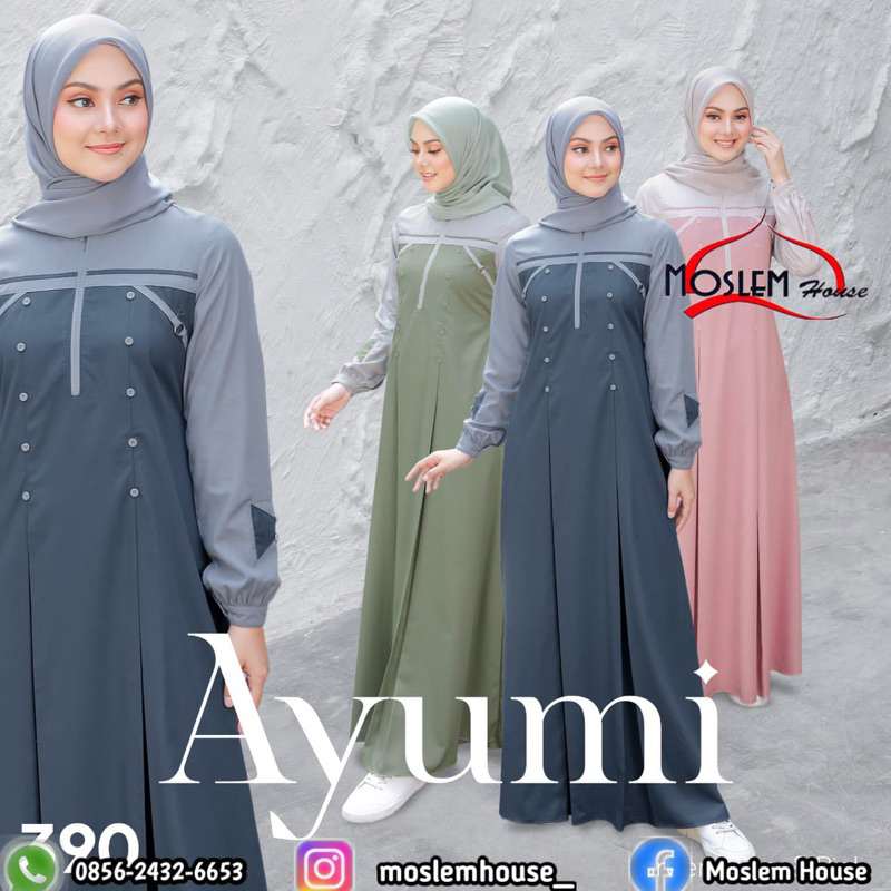 Baju muslim gamis Dress ethica ayumi 390