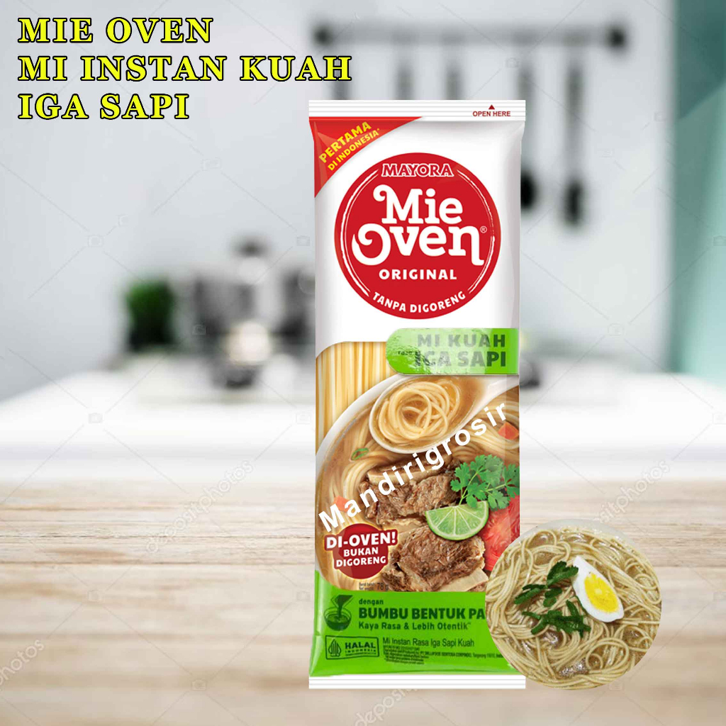 

Mie Oven Original * Mayora * Mie Kuah Instan * Rasa Iga Sapi * 78gr