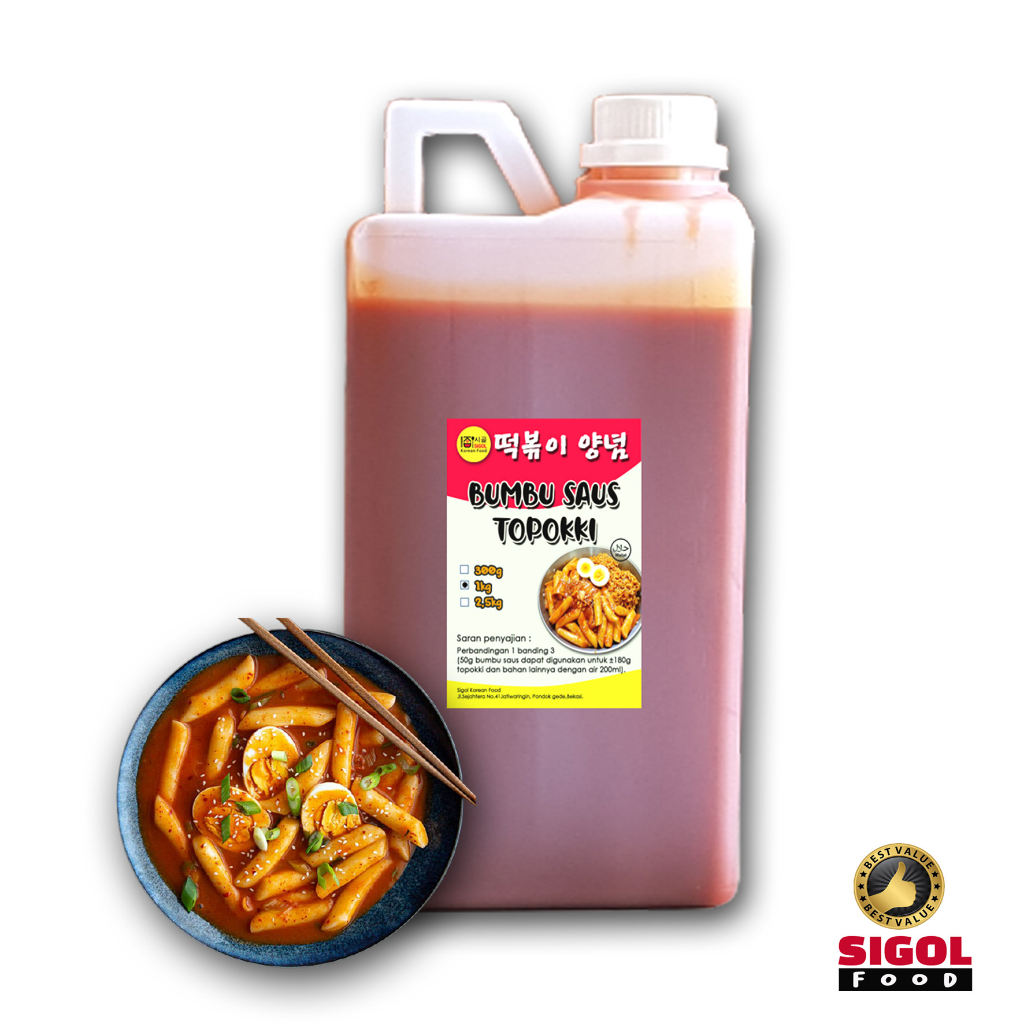 

LAKU Bumbu Saus Topokki 1kg-Saus Gochujang-Saus serbaguna-Saus Korea, bumbu Saos, saus