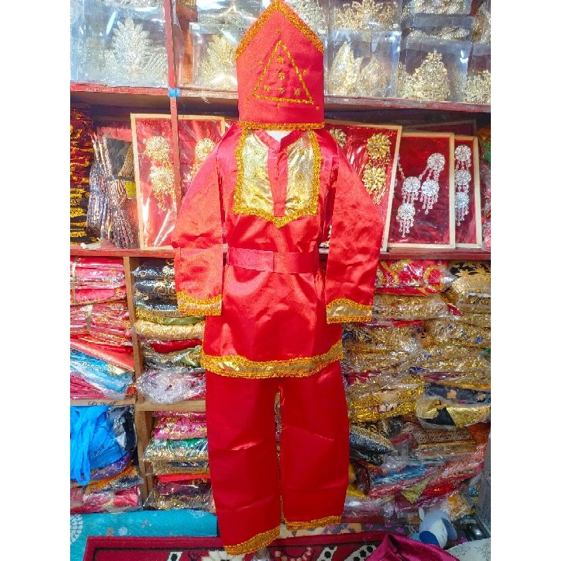 baju adat anak SD minang laki laki