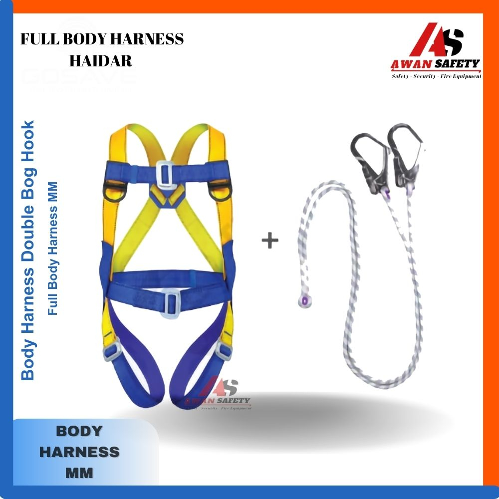 Safety Harness / Full Body Harness Lanyard Double Big Hook MM Safety